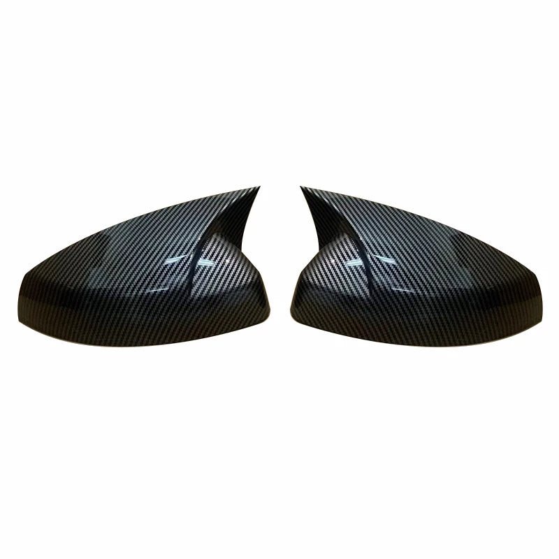 ABS Plastic Carbon Fiber Style Mirror Caps For 8V Audi A3 S3 RS3